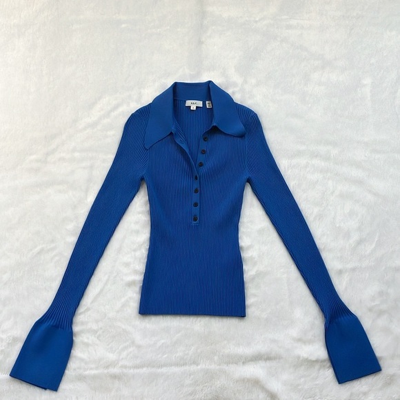 NWOT Blue A.L.C. Eleanor Ribbed Sweater, Size Small - Picture 2 of 7